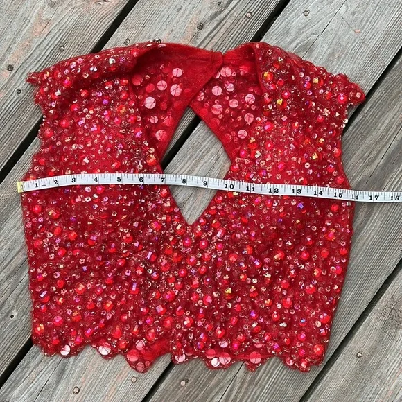 Gorgeous Tiffany 2-piece gemmed gown 6 - Picture 8 of 16